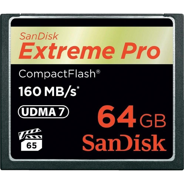 Карта памяти SanDisk 64 GB Extreme Pro CompactFlash SDCFXPS-064G-X46 - изображение 1