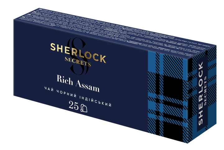 Набір чорного чаю Sherlock Secrets English Breakfast 25 пакетиків + Rich Assam 25 пакетиків (2300000011609) - зображення 6