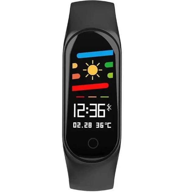 Фитнес браслет smart band m3 спортивный трекер шагомер пульсометр смарт часы Черный - изображение 2