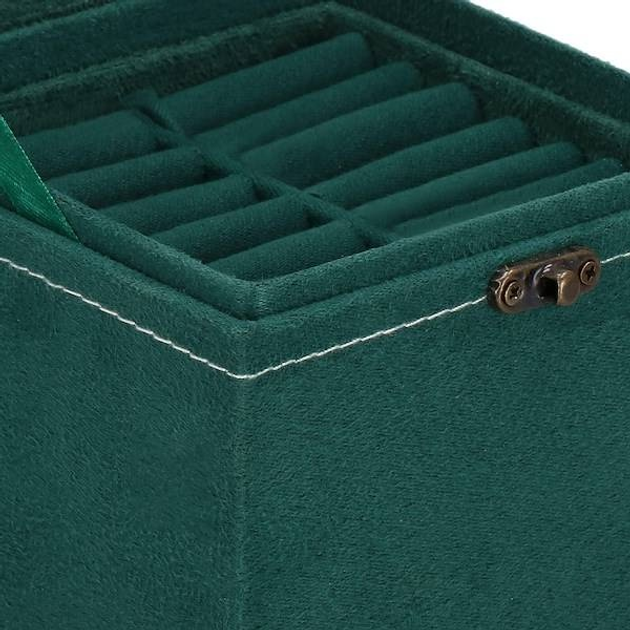 Шкатулка для прикрас Springos HA1048 зелена 12 x 12 x 12 см (5907719433196) - зображення 8