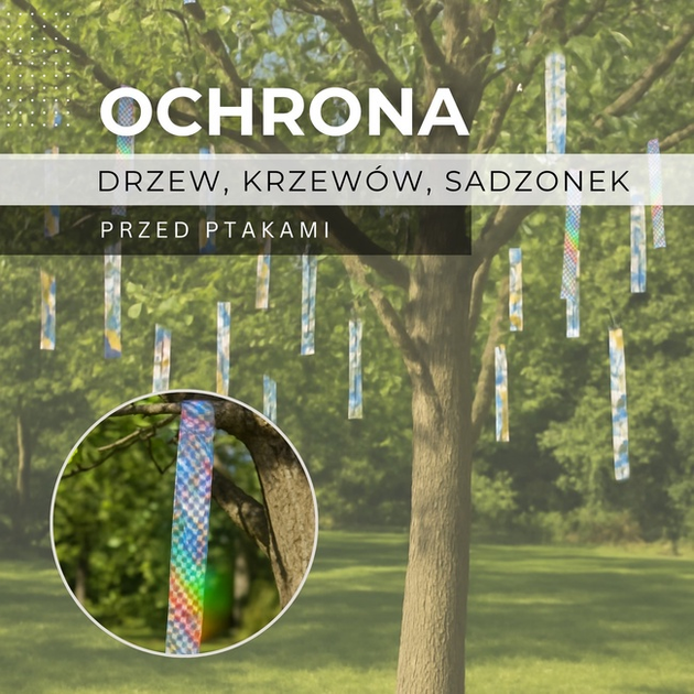 Taśma odstraszająca ptaki Springos GA0005 70 m (5907719448329) - obraz 3