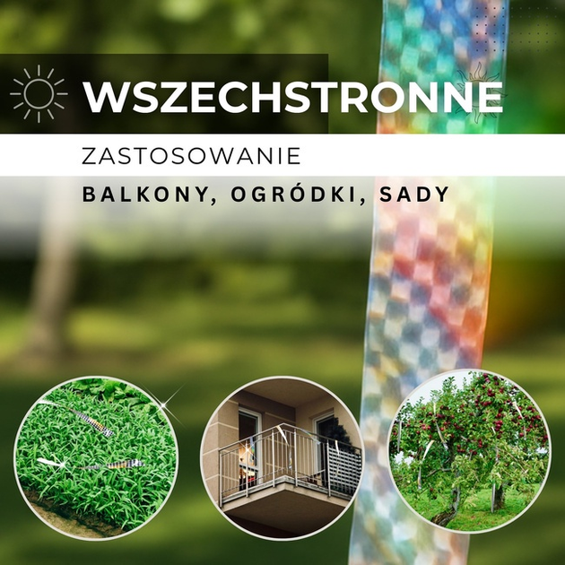 Taśma odstraszająca ptaki Springos GA0005 70 m (5907719448329) - obraz 6