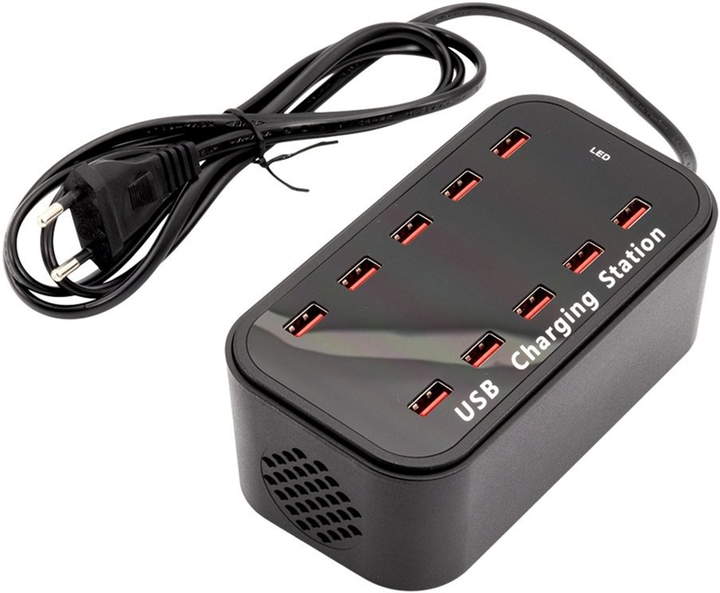 Stacja ładowania Securit Multicharger 10 x USB-A Black (MC-LD-MC10) - obraz 1