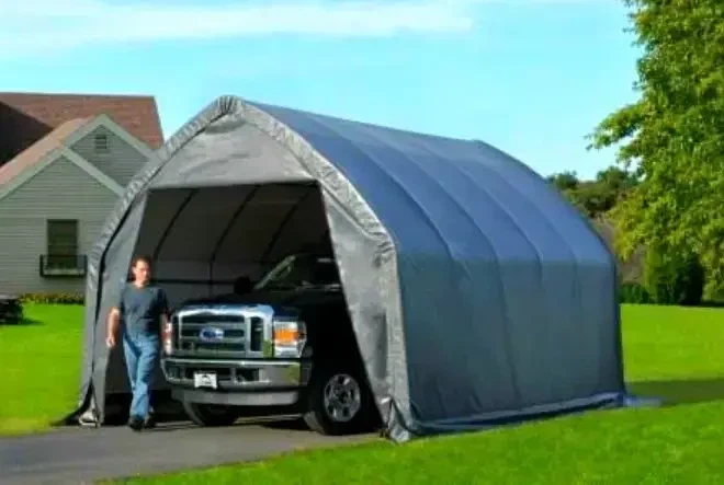 Тент универсальный 100г/м2 3х5м Extreme Plandeka серый - Фото 2 Тент универсальный 100г/м2 3х5м Extreme Plandeka серый - изображение 2