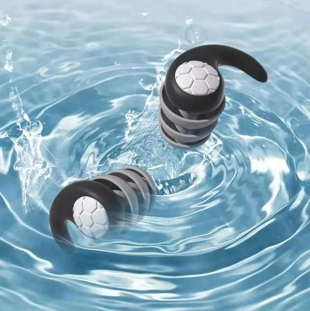 Тришарові шумопоглинаючі силіконові беруші Earplugs водонепроникні протишумові вушні затички для сну / плавання / поїздок + кейс, чорні (110302993) - Фото 4 Тришарові шумопоглинаючі силіконові беруші Earplugs водонепроникні протишумові вушні затички для сну / плавання / поїздок + кейс, чорні (110302993) - зображення 4