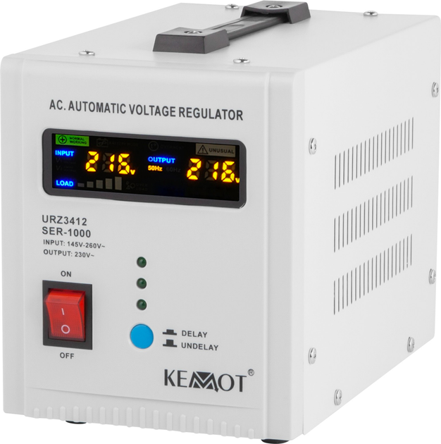 Stabilizator napięcia Kemot SER-1000 1000VA 5% (5901890019057) - obraz 1