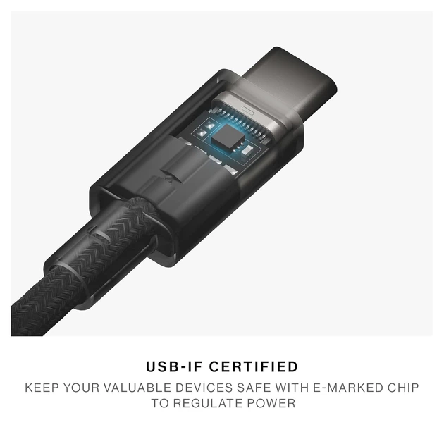 Native Union Pocket Cable USB-C to USB-C Black (POCK-C-BLK-NP) - изображение 6