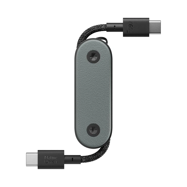Кабель Native Union Pocket Cable USB-C – USB-C Slate Green - Фото 1 Кабель Native Union Pocket Cable USB-C – USB-C Slate Green - изображение 1