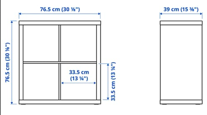 Regał IKEA KALLAX 77x77 cm Biały (202.758.14) - obraz 8
