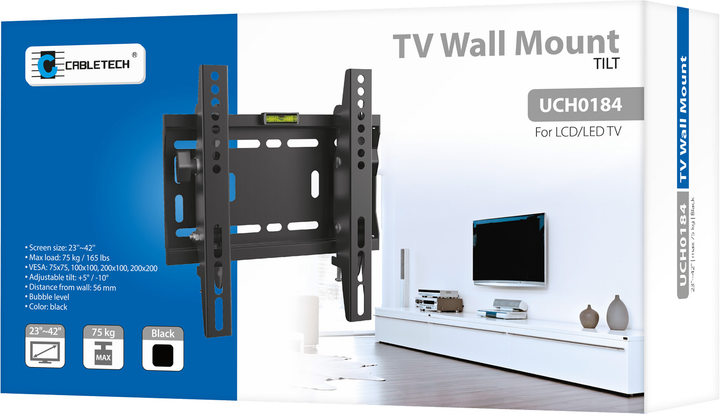 Настінне кріплення Cabletech UCH0184 23" - 42" (5901890007498) - зображення 8