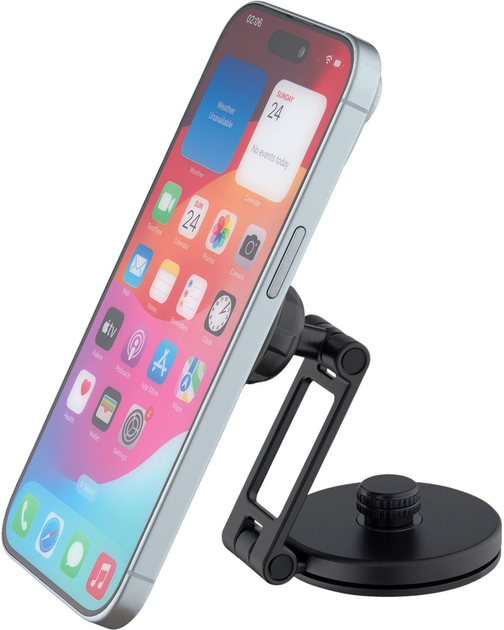Uchwyt samochodowy na telefon QUALO Ultimate MS Black (5907457782952) - obraz 2