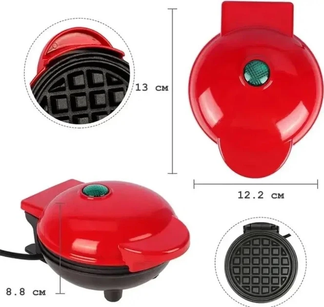 Электрическая мини вафельница Waffle Maker XL-287 с антипригарным покрытием - изображение 11