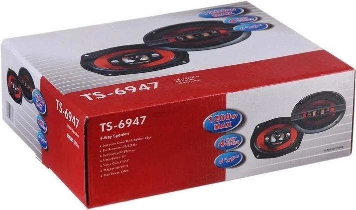 Автомобильная акустика TS-6947 размер 6х9" 1200W 4 полосные динамики - изображение 2