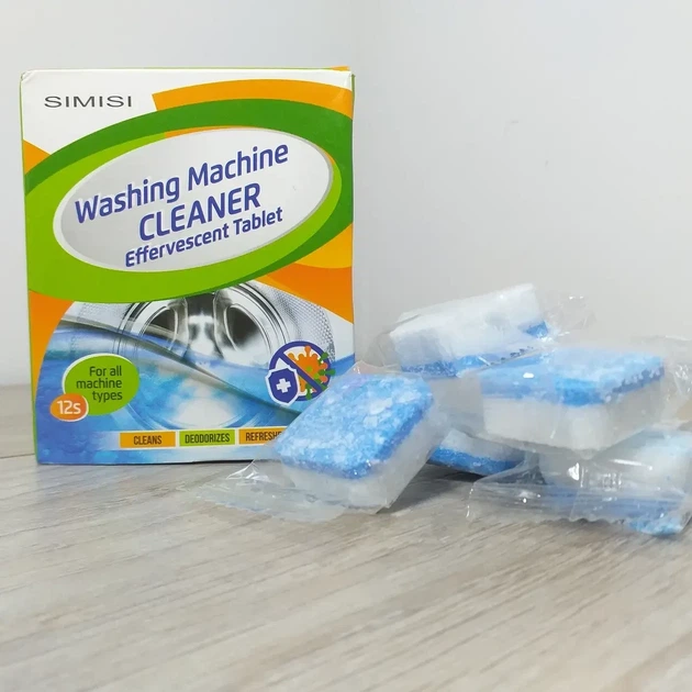 Антибактериальное средство очистки стиральных машин Washing mashine cleaner №2 в шипучих таблетках 12 шт - изображение 6