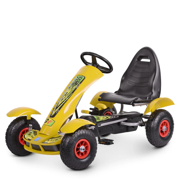 Велокарт детский Bambi kart m 1450-6 ручной тормоз - изображение 4