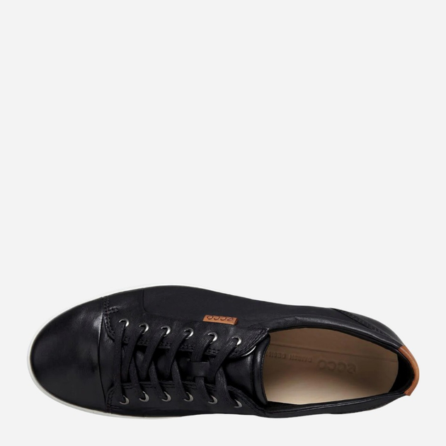 Чоловічі кеди низькі ECCO Soft 7 43000401001 46 Чорні (737431676800) - зображення 4