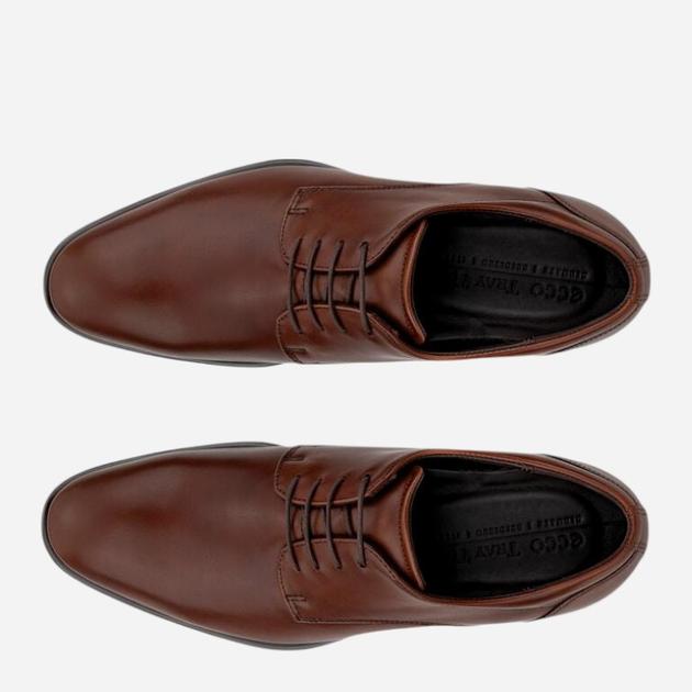 Buty derby męskie skórzane ECCO Citytray 51273401053 41 26.8 cm Brązowe (825840931112) - obraz 6