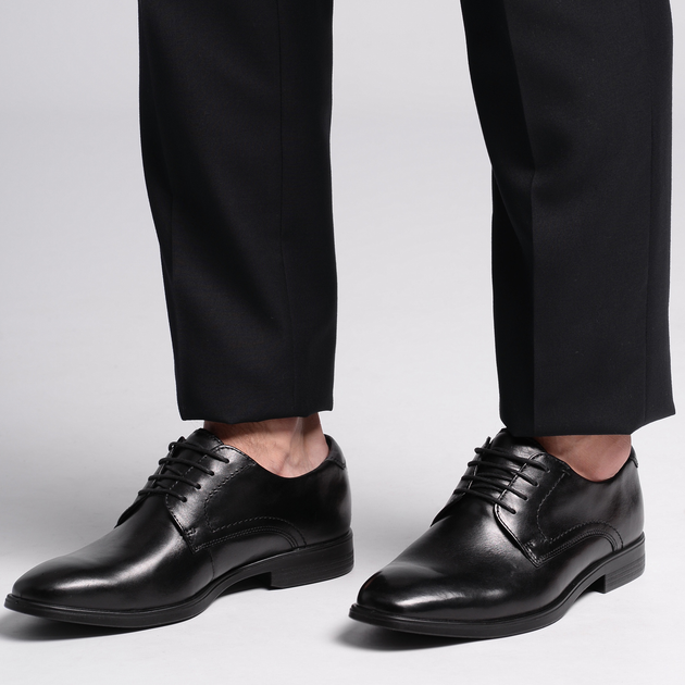 Buty derby męskie skórzane ECCO Melbourne 62163450839 48 31.5 cm Czarne (809704258904) - obraz 2