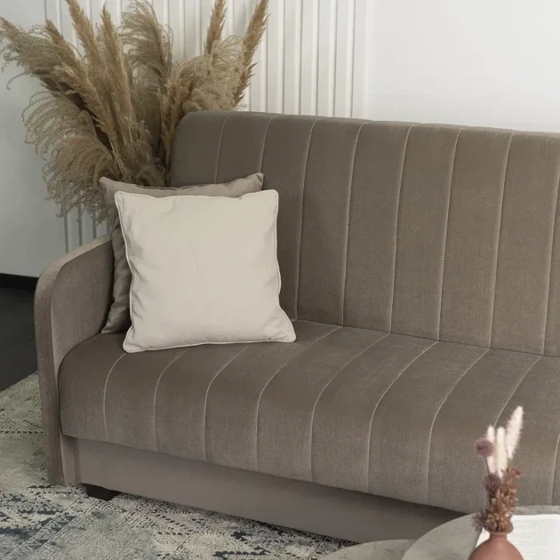 Набір з 2х диванів розкладних MEBEL ELITE PORTO 198 см Бежевий / велюр PPHUE.PIEER/PAROS3/Z2/WER - зображення 5