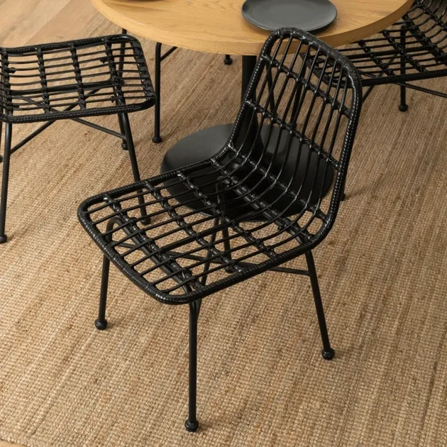Стул MEBEL ELITE WALDI черный/ротанг ME.WALDI/CZ/CZ/RT/K - изображение 6