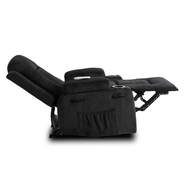 Масажне крісло розкладне MEBEL ELITE BOX Чорний / вельвет ME.BOX2/CZ/SZTR/FW - зображення 9