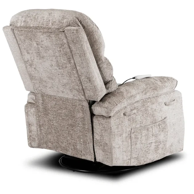 Розкладне масажне крісло MEBEL ELITE BRUCE, Бежевий / велюр ME.BRUCE/BZ/V/FW - зображення 7