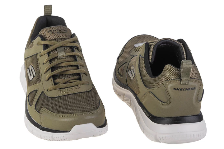 Мужские Кроссовки Skechers Track Оливковый 41 (7d52631/OLBK 41) - изображение 4