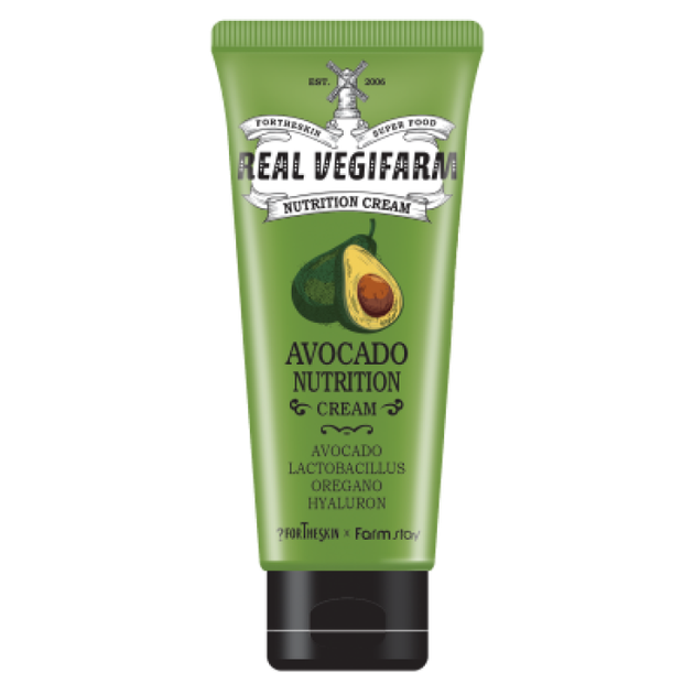 Крем для обличчя FORTHESKIN SUPER FOOD REAL VEGIFARM NUTRITION CREAM-Avocado 100ml - Фото 1 Крем для обличчя FORTHESKIN SUPER FOOD REAL VEGIFARM NUTRITION CREAM-Avocado 100ml - изображение 1