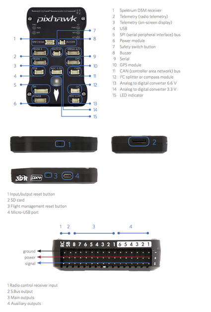 Політний контролер Pixhawk PX4 2.4.8 Ardupilot з GPS M8N FULL - зображення 4