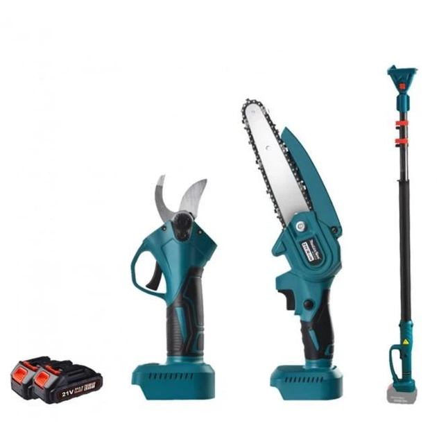 Набір акумуляторний 3 в 1 пила, секатор, телескопічний подовжувач Electric Tool 9485 - изображение 2
