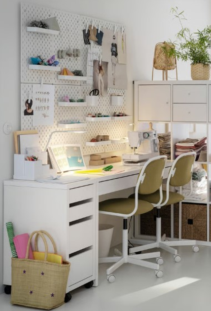 Комод на коліщатках IKEA MICKE 35 x 75 см Білий 902.130.78 - зображення 5