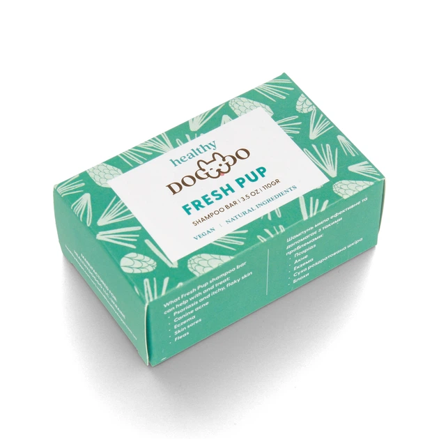 Шампунь-мило антибактеріальне для собак Fresh Pup HealthyDoggo (ND-SUPB-4) - зображення 2
