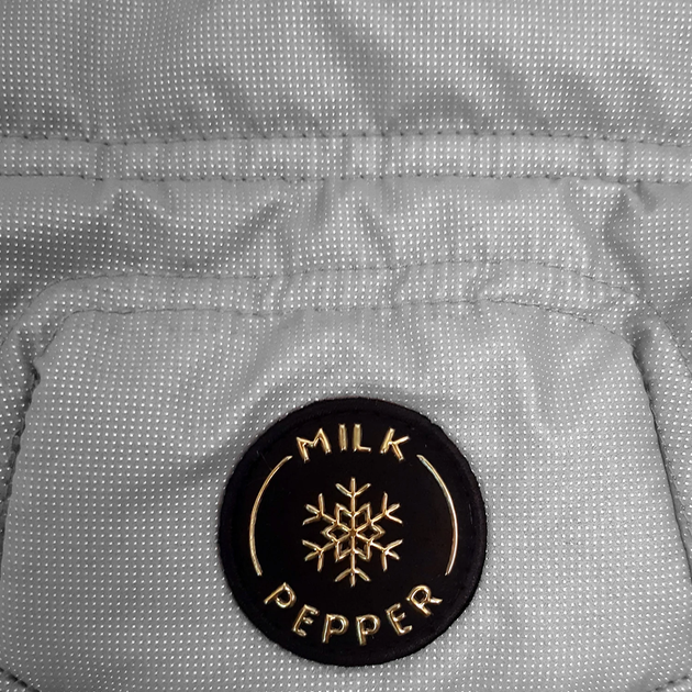 Пуховик зимний для собак с капишоном Milk&Pepper Soren Grey серый, Размер 41 (170241) - изображение 2