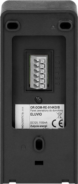 Zestaw domofonowy ORNO Eluvio Black (OR-DOM-RE-914/B) - obraz 4