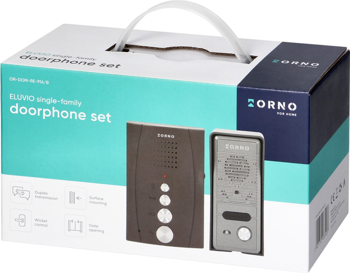 Zestaw domofonowy ORNO Eluvio Black (OR-DOM-RE-914/B) - obraz 9