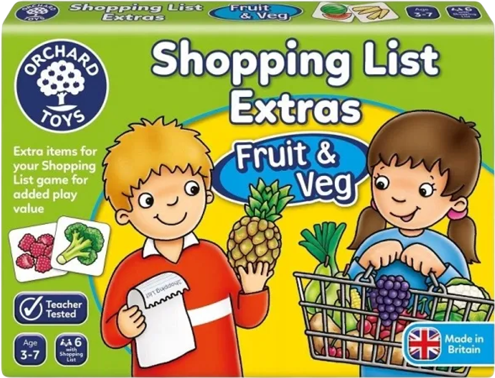Настільна гра Orchard Shopping List Extras Fruit and Veg (5011863101150) - зображення 1