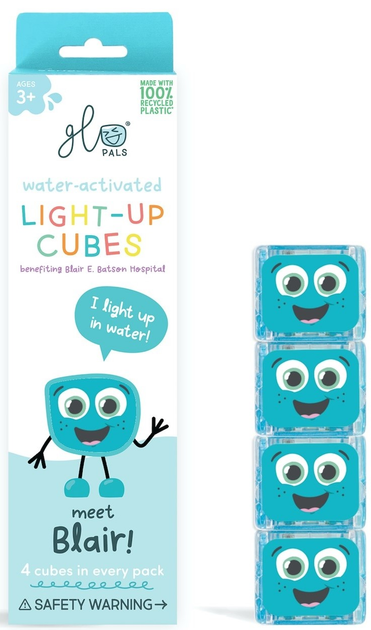 Сенсорні кубики Glo Pals Light Up Cubes Blair Бірюзові (0850016823120) - зображення 1
