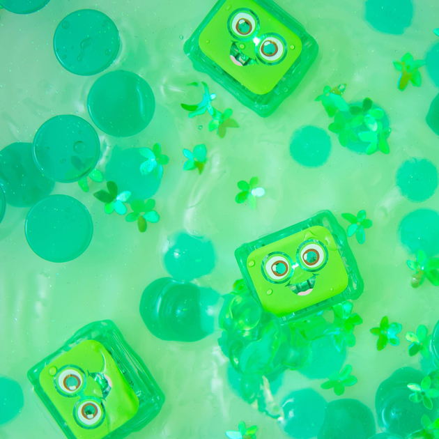 Kostki sensoryczne świecące w wodzie Glo Pals Light Up Cubes Pippa Zielone (0850016823144) - obraz 4