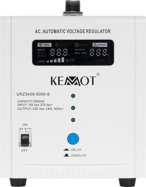 Стабілізатор напруги Kemot SER-5000-S 5000VA 8% (5901890115889) - зображення 2