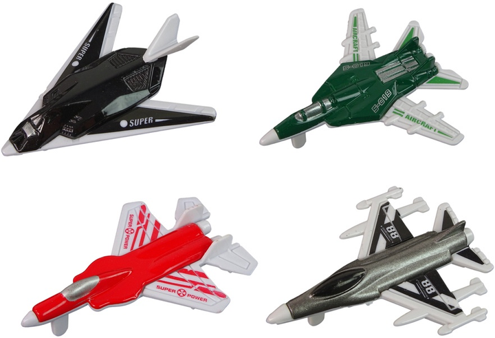 Zestaw samolotów LEAN Toys Odrzutowce 1:400 4 szt 13284 (5905323214866) - obraz 3