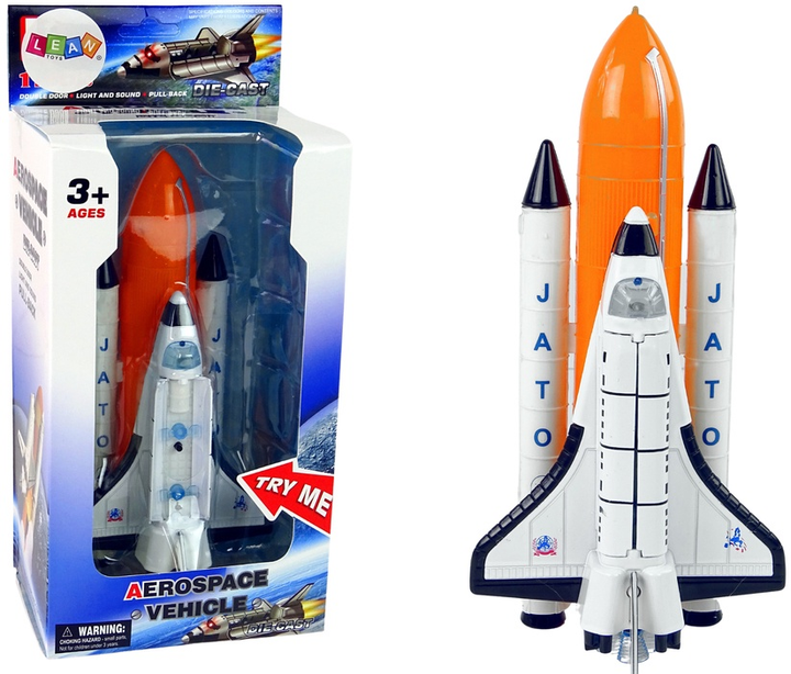 Rakieta LEAN Toys Statek kosmiczny ze światłem i dźwiękiem 12657 (5905214976910) - obraz 2