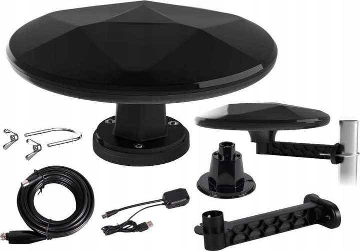 ТВ-антена Mistral мобільна Ufo Strong Ultra MI-ANT07 Black (5908313151585) - зображення 4
