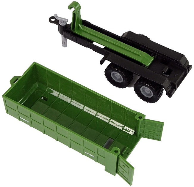 Іграшка LEAN Toys Ферма Трактор з від'ємним причепом зі звуком Зелений 11111 (5905214974091) - зображення 5