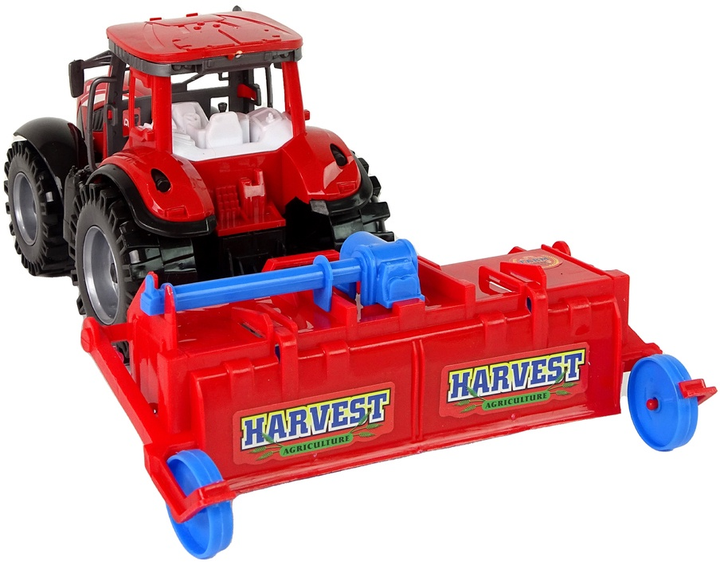 Zabawka LEAN Toys Ciągnik z pługiem z napędem frykcyjnym Czerwony 14844 (5905515353090) - obraz 5