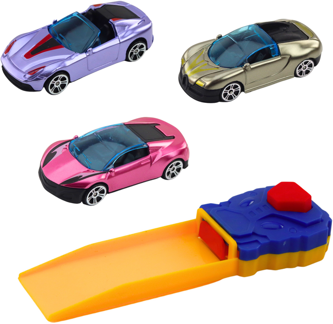 Zabawka LEAN Toys Ciężarówka z garażem i wyrzutnią oraz z 3 autkami Czerwona 24785 (5905991058359) - obraz 4