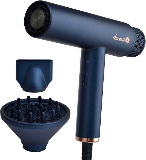 Фен Lucznik HyperAir IQ 1.0 Midnight Blue - зображення 2