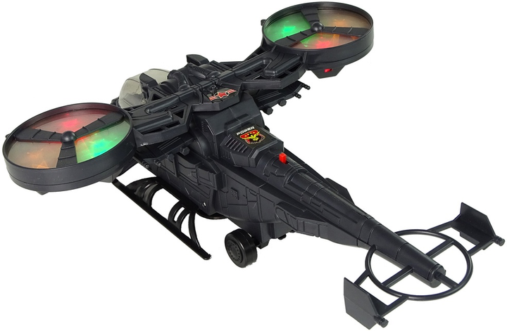 Zabawka LEAN Toys Helikopter wojskowy z ogromnymi skrzydłami i obracający się oraz ze światłami i dźwiękiem 10039 (5904204758963) - obraz 5