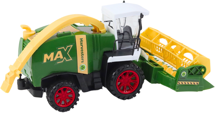 Іграшка LEAN Toys Зернозбиральний комбайн з жаткою та приводом Зелений 24799 (5905991058496) - зображення 4