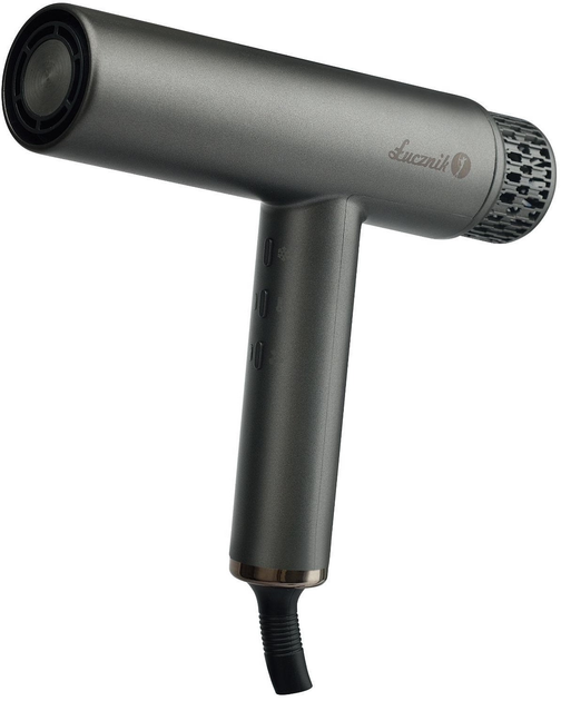 Фен Lucznik HyperAir IQ 1.0 Midnight Gray - зображення 3