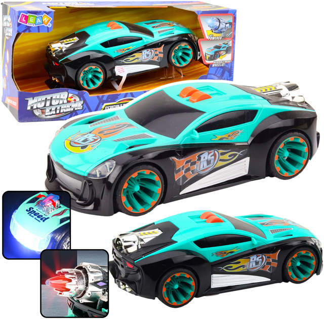 Іграшка LEAN Toys Гоночний автомобіль з функцією турбо-руху на задніх колесах світлом і звуками 22840 (5905991051893) - зображення 2